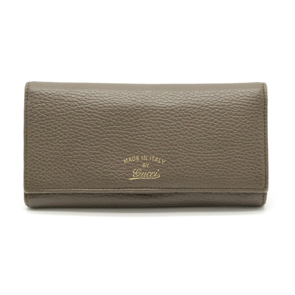 Gucci Handbags - Gucci Swing Continental Bifold Wallet Leather Greige